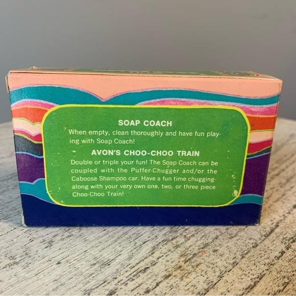 Vintage Avon Soap Coach Train NEW In Box Vintage Stock - Picture 3 of 9